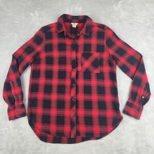 Woolrich Womens Shirt Button Up Long Sleeve Flannel Buffalo Plaid Size S Small